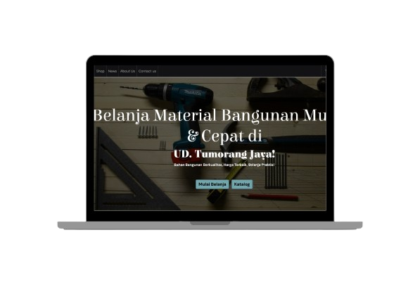 Tampilan E-commerce UD. Tumorang Jaya